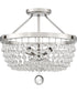 Teresa 4-light Semi Flush Mount Polished Nickel
