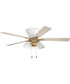 Insight 2-Light Ceiling Fan (Blades Included) White/Satin Brass