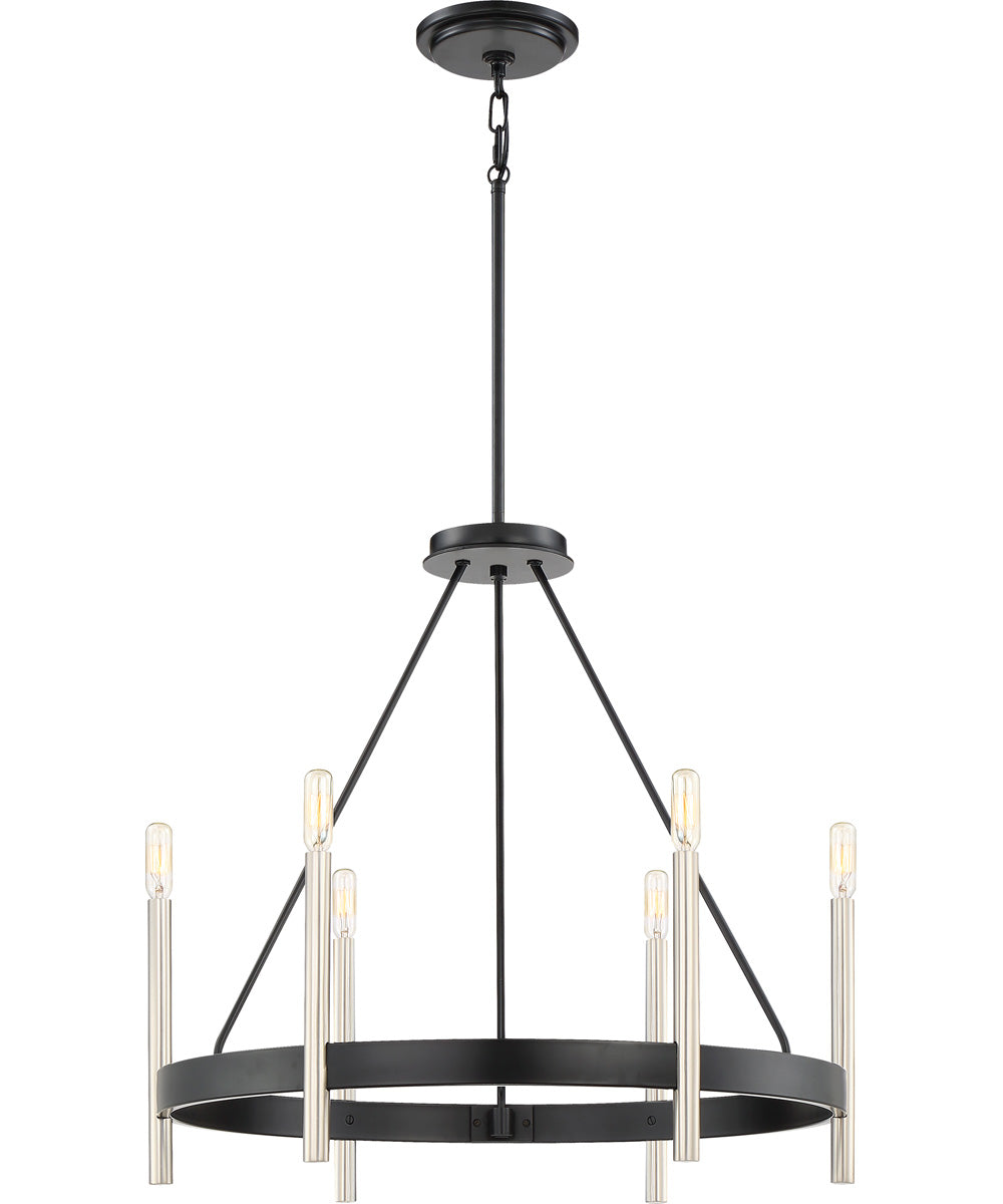 Anthem 6-light Chandelier Mystic Black