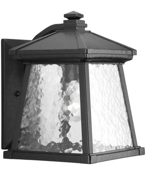 Mac 1-Light Medium Wall Lantern Textured Black