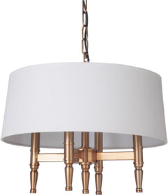26"W Ella 4-Light Chandelier Satin Brass