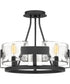 Stratum Large 4-light Semi Flush Mount Royal Ebony