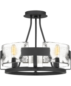 Stratum Large 4-light Semi Flush Mount Royal Ebony