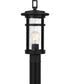 Uma Large 1-light Outdoor Post Light Matte Black