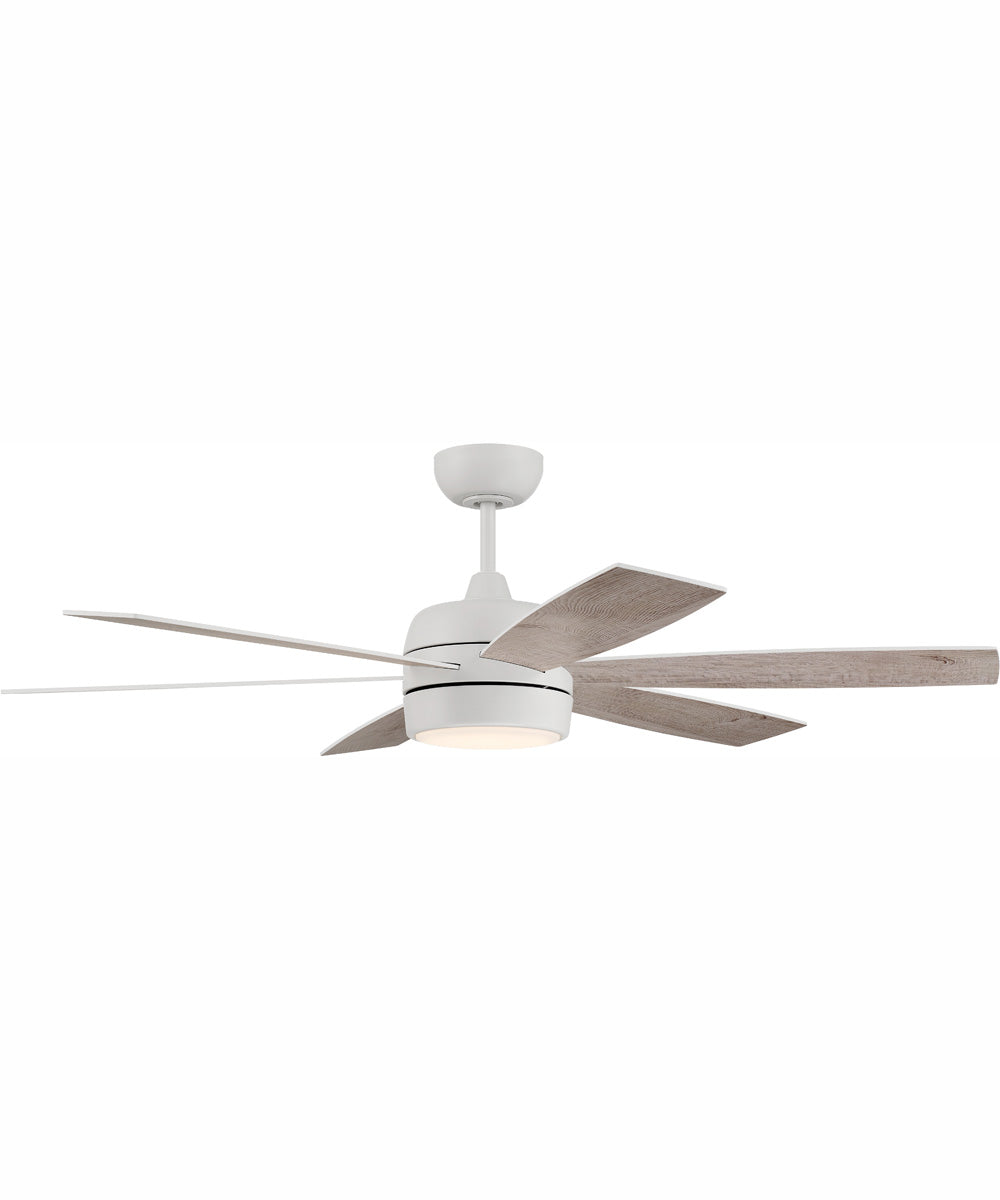 52" Trevor 1-Light Ceiling Fan White