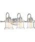 Danbury Large 3-light Bath Light Polished Chrome