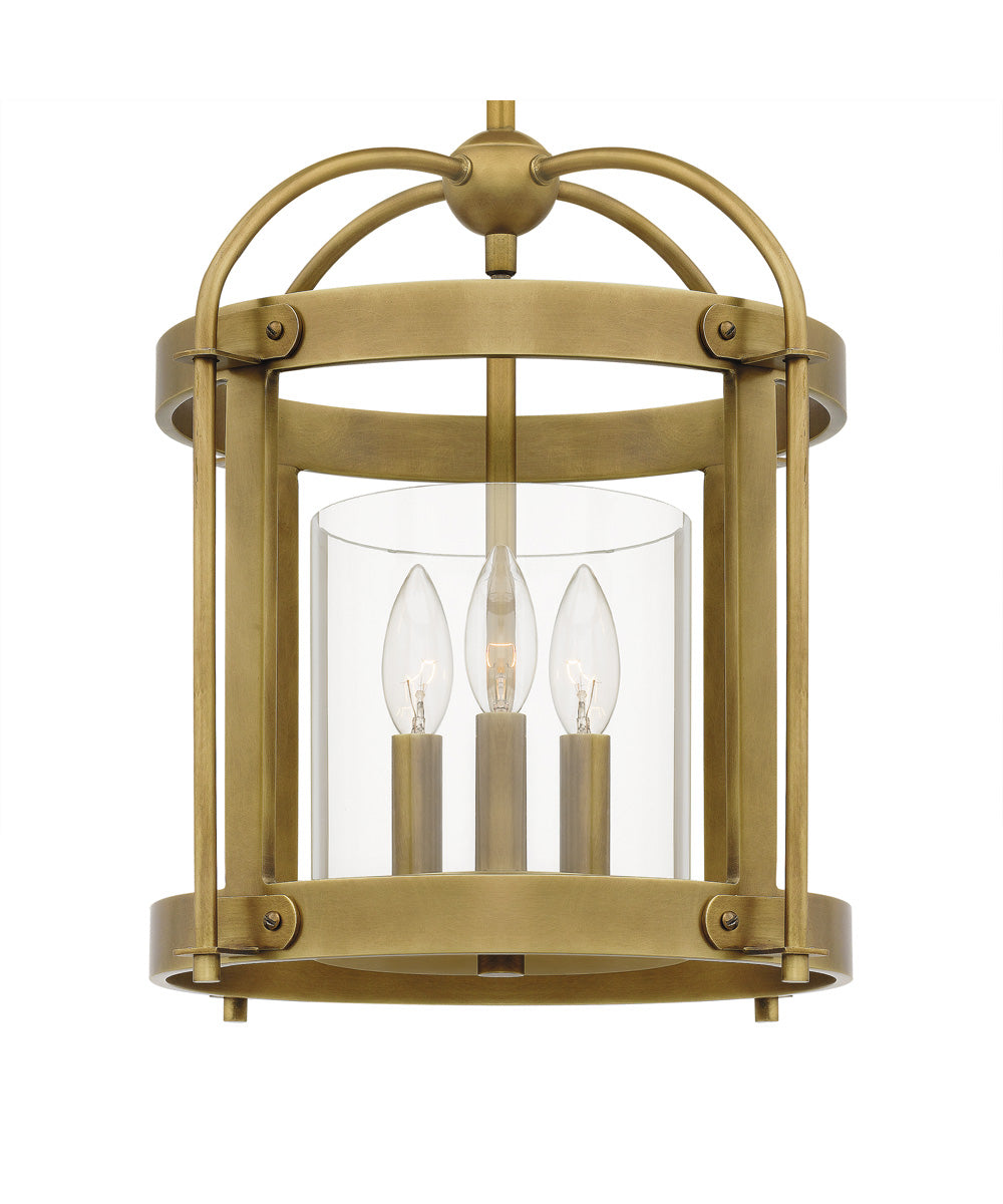 McPherson 3-light Pendant Weathered Brass