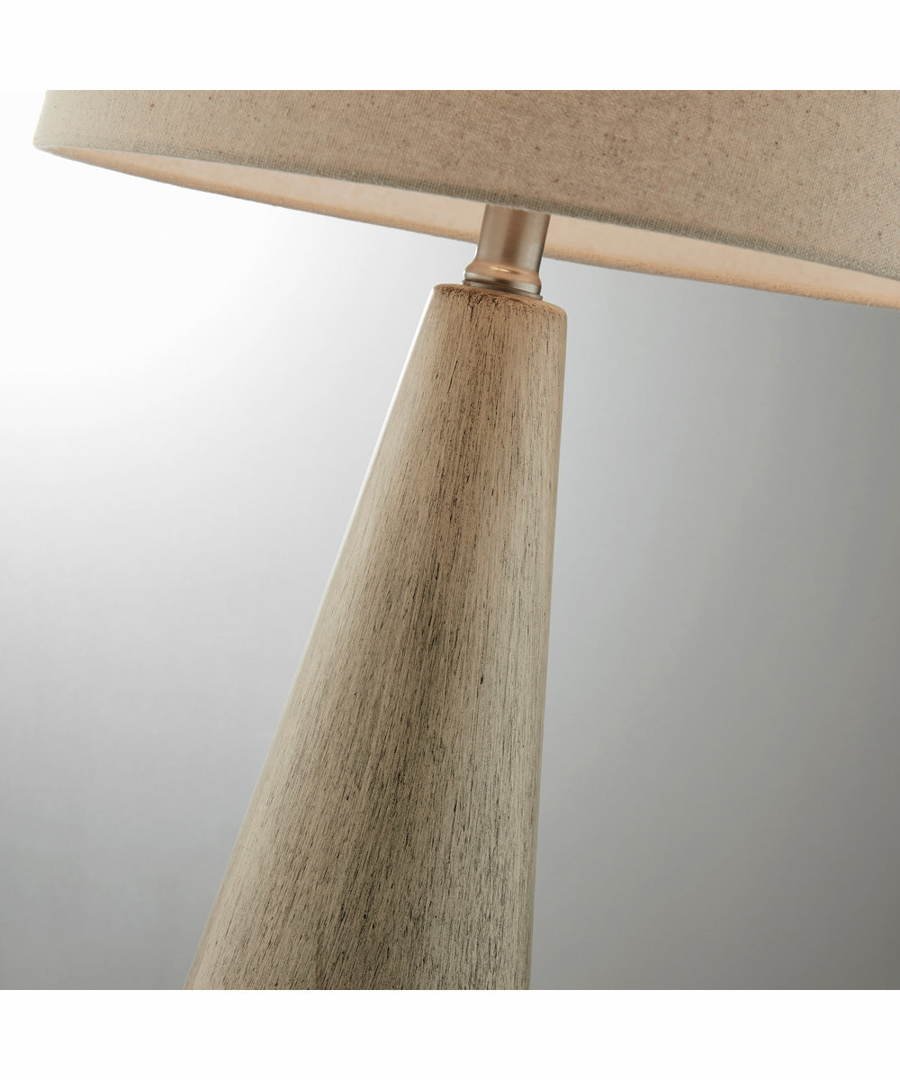 Pillan 1-Light 2 Pack-Table Lamp L.Brown Ceramichrome/ Oatmeal Linen