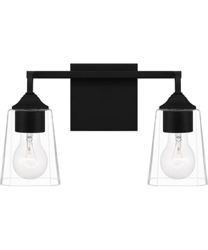 Thoresby Medium 2-light Bath Light Matte Black