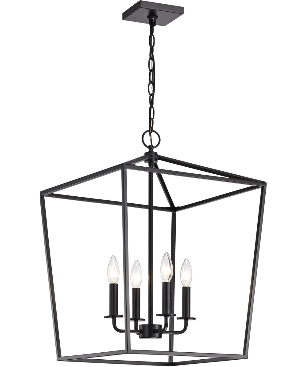Emma 4-Light Pendant Dark Bronze