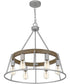 Brockton 6-light Chandelier Brushed Silver