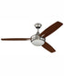 52" Targas 1-Light Ceiling Fan Brushed Polished Nickel