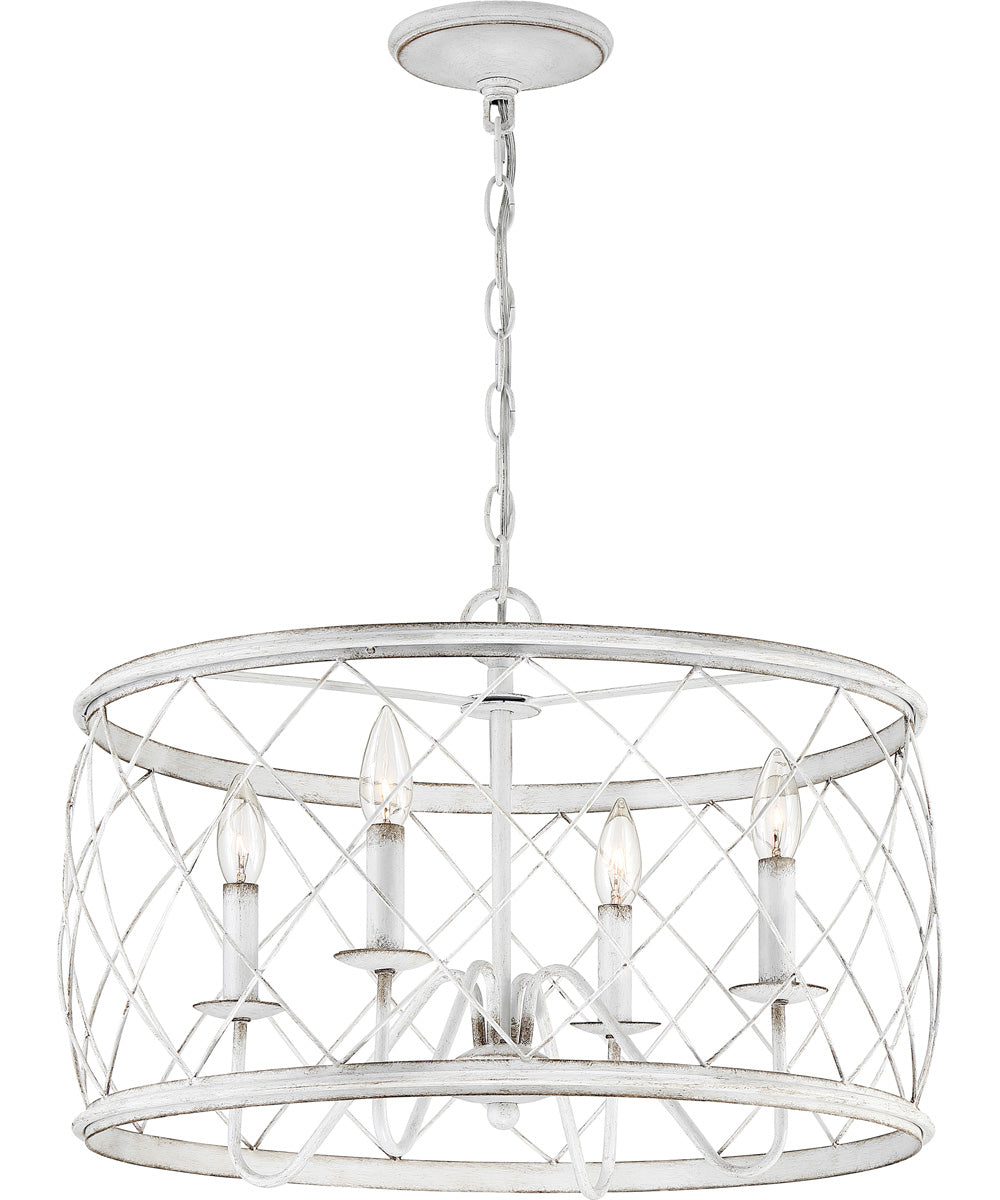 Dury 4-light Pendant Antique White
