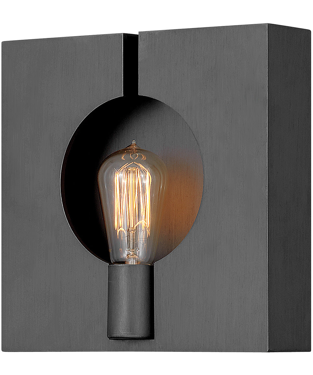 Ludlow 1-Light Single Light Sconce in Brushed Graphite