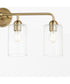 Tamara Day's Charlotte 4-light Bath Vanity Light Aged Brass