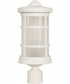 Resilience Lanterns 1-Light Outdoor Post Mount Matte White