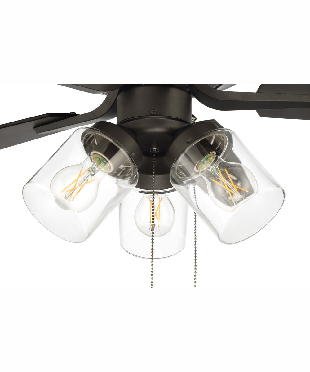 52" Outdoor Pro Plus 104 Clear 3-Light Indoor/Outdoor Ceiling Fan Espresso