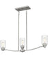 Acacia 3-light Island Light Brushed Nickel
