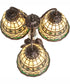 23" High Tiffany Roman 3 Light Table Lamp