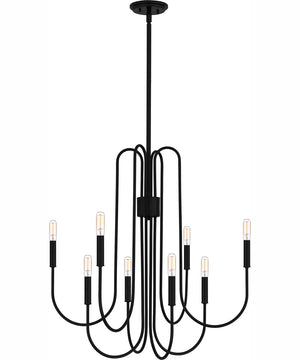 Cabry 8-light Chandelier Mystic Black
