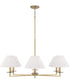 Gilda 6-Light Chandelier Aged Brass