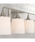 Presley 4-Light Vanity Brushed Nickel