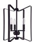 Shayna 3-Light Foyer Flat Black