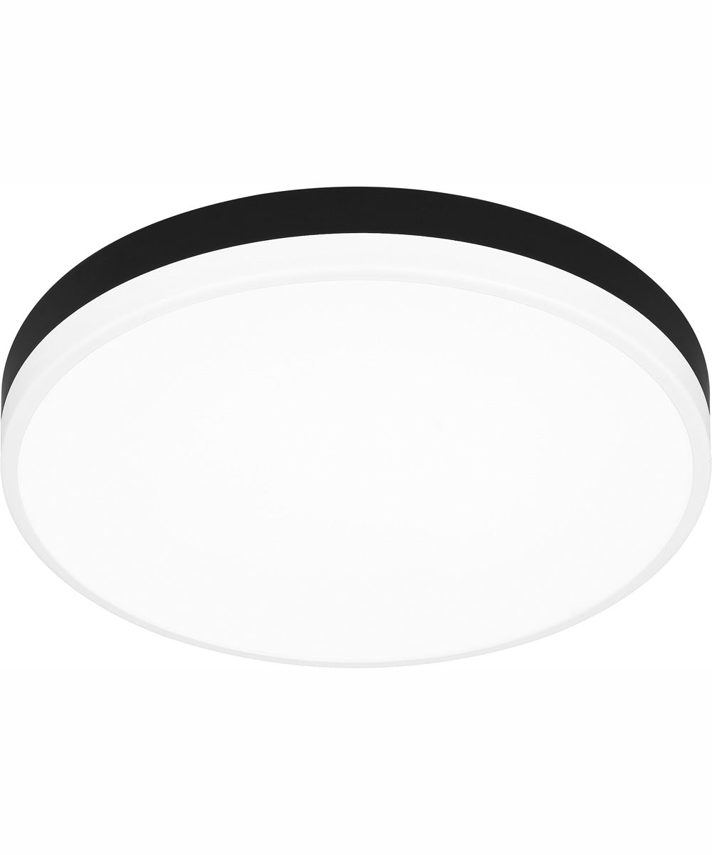 Weldin Medium Flush Mount Matte Black White
