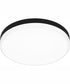 Weldin Medium Flush Mount Matte Black White