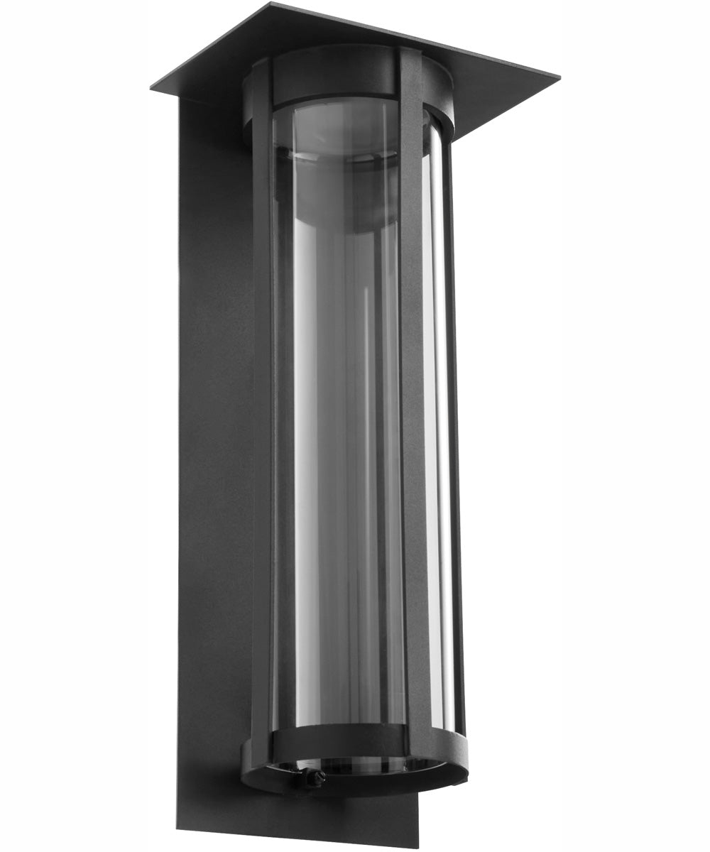 Abram 1-light LED Outdoor Wall Lantern Textured Black