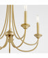 Brooks 5-light Chandelier Aged Brass