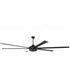 114" Prost 1-Light Indoor/Outdoor Ceiling Fan Flat Black