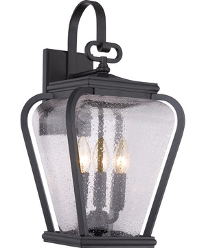 Province Large 3-light Outdoor Wall Light Mystic Black