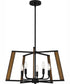 Mayline 5-light Pendant Matte Black