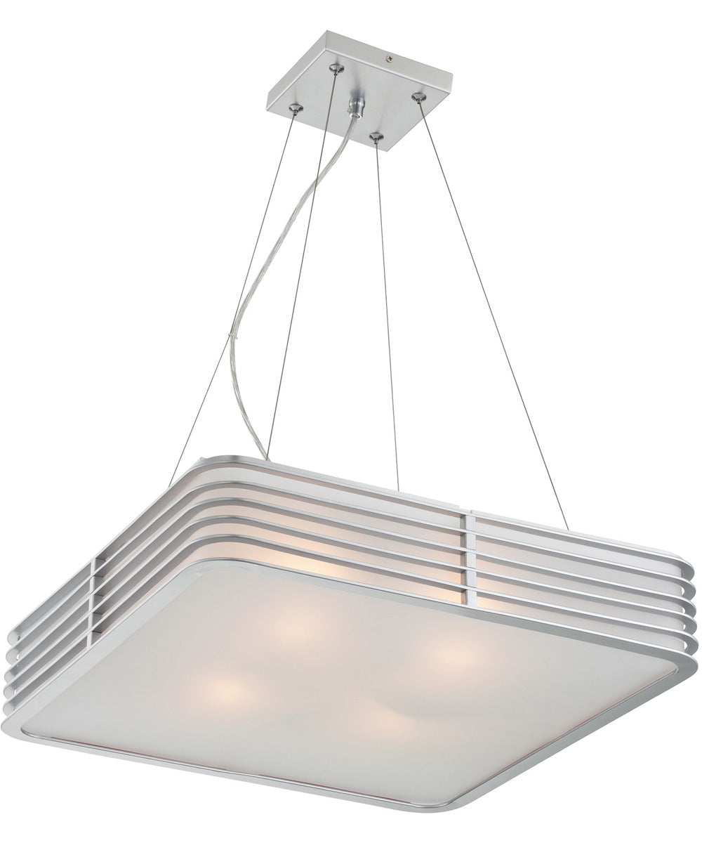 Babette 4-Light Pendant Silver