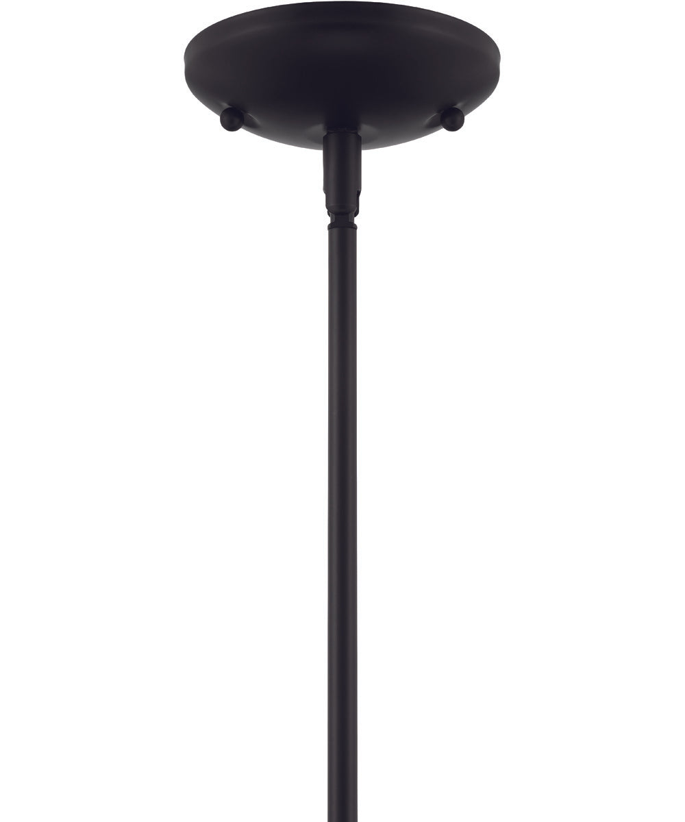 Kahn 1-Light Outdoor Pendant Midnight / Satin Aluminum