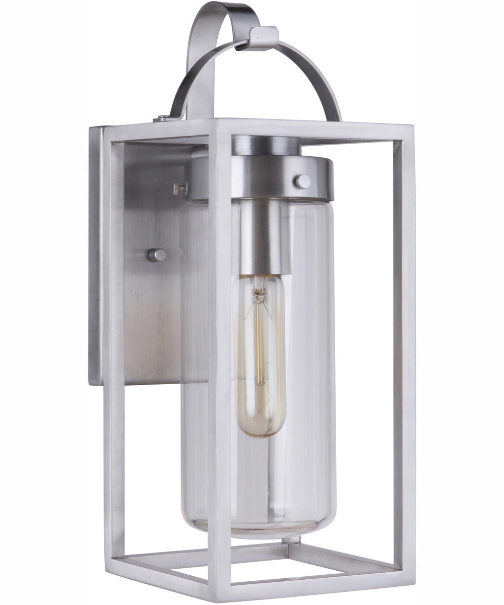 Neo 1-Light Outdoor Wall Lantern Satin Aluminum