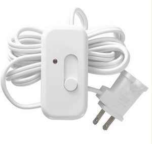 Power Cord with Dimmer Switch White