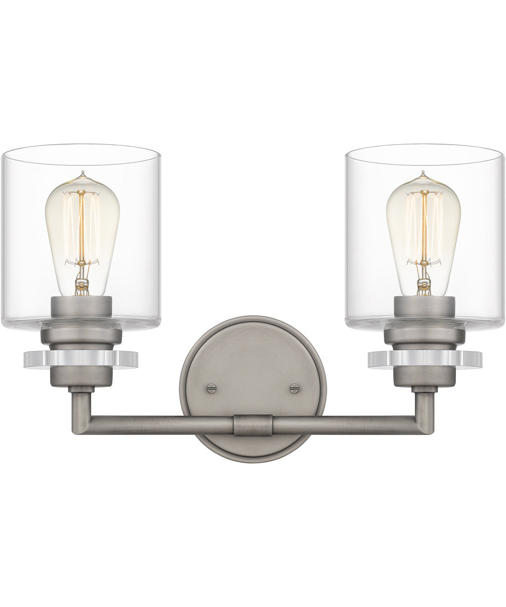 Jaspar Medium 2-light Bath Light Antique Nickel