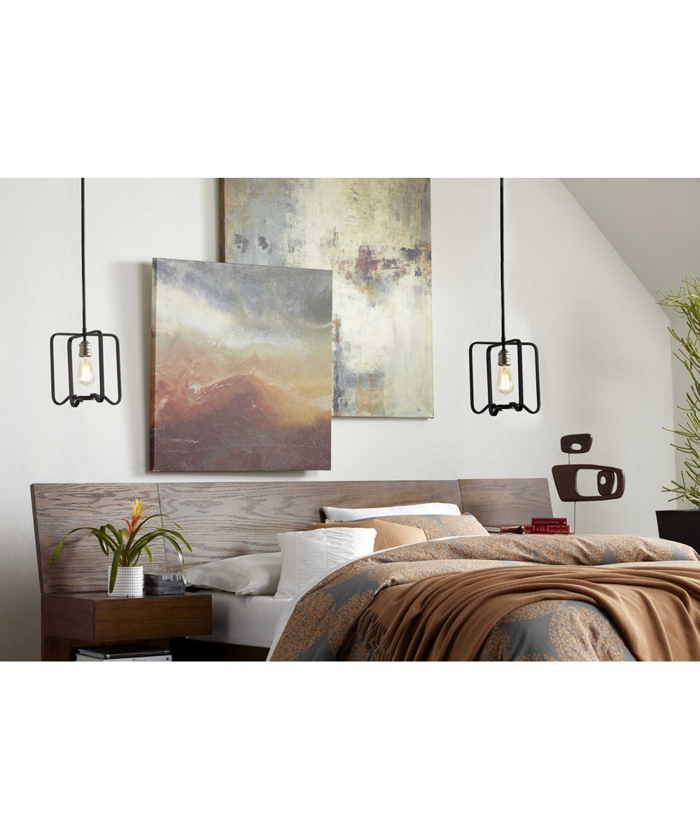 Foster 1-Light Farmhouse Mini-Pendant Light Gilded Iron