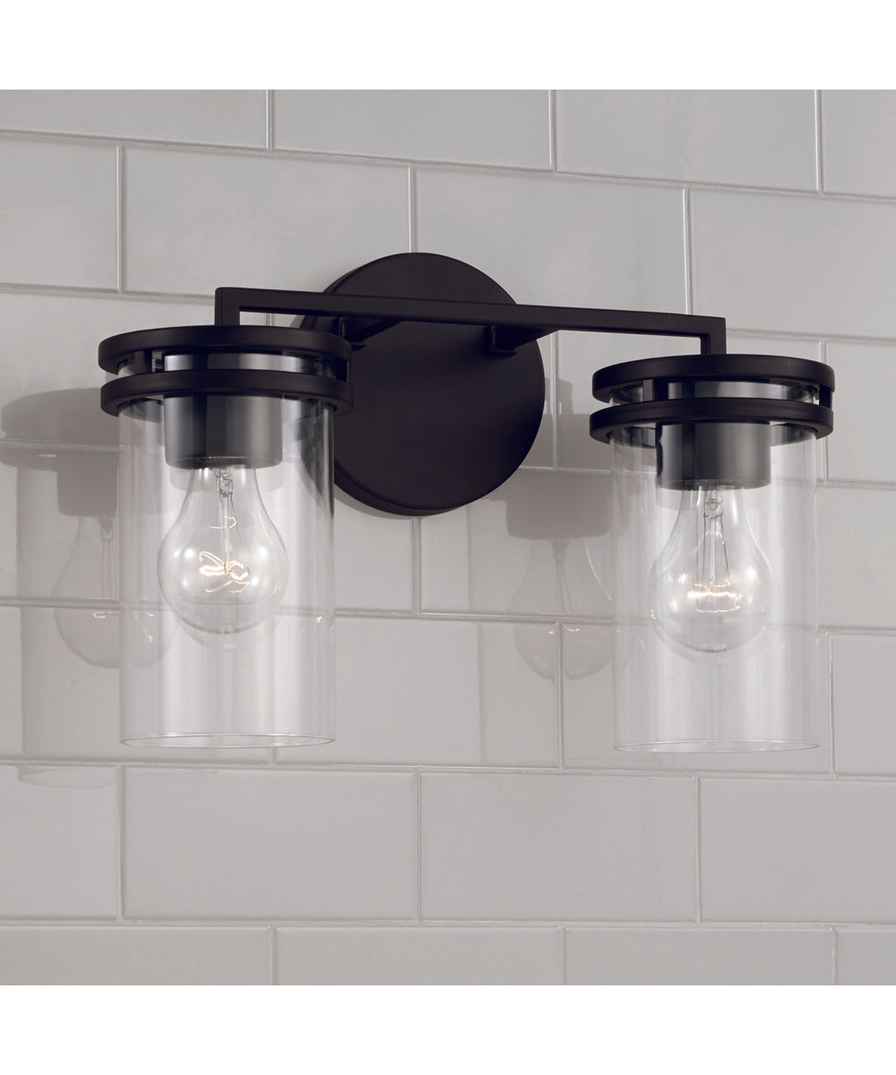 Fuller 2-Light Vanity Matte Black