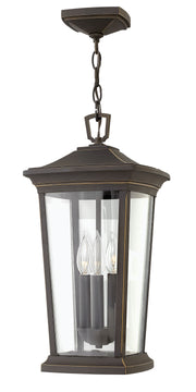 10"W Bromley 3-Light Outdoor Hanging Light in Oil Rubbed Bronze