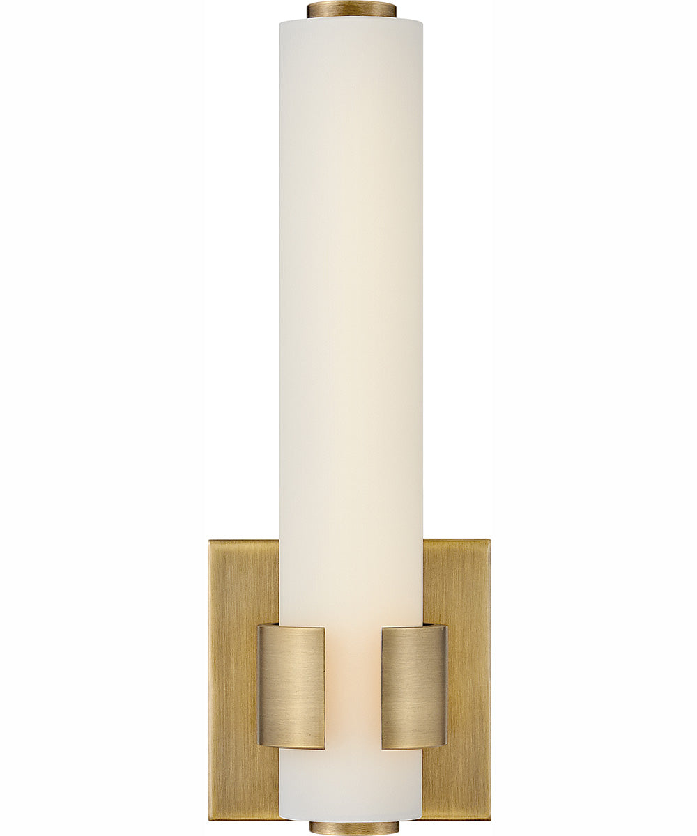 Aiden LED-Light Small LED Sconce in Lacquered Brass