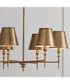 Whitney 6-Light Chandelier Aged Brass