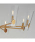 Armory 8-Light Chandelier Natural Aged Brass