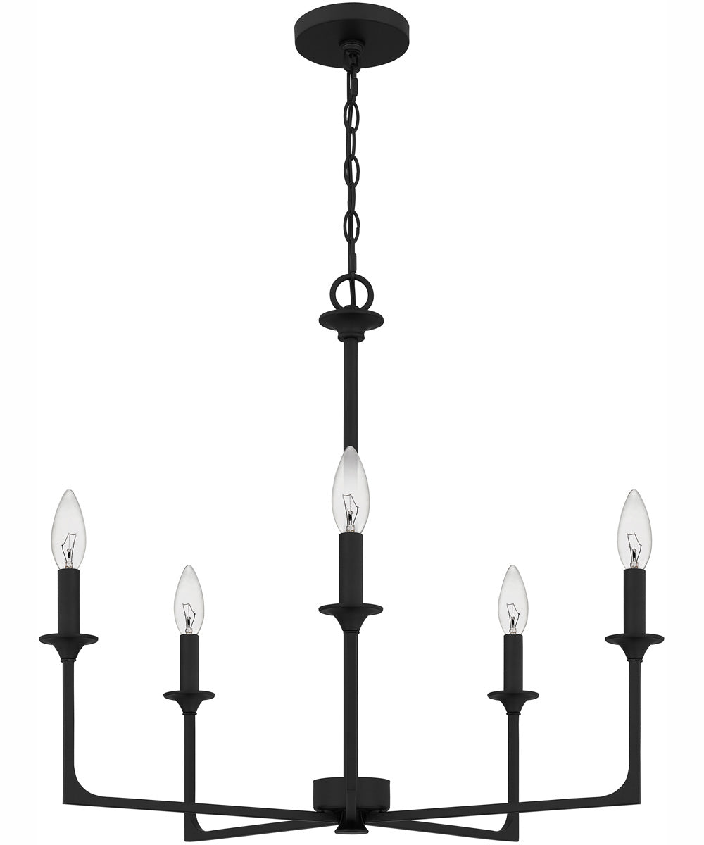 Prescott 5-light Chandelier Matte Black