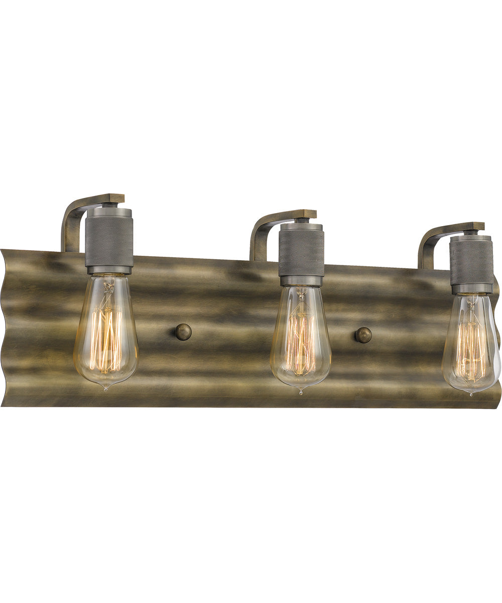 Spinnaker Large 3-light Bath Light Statuary Bronze