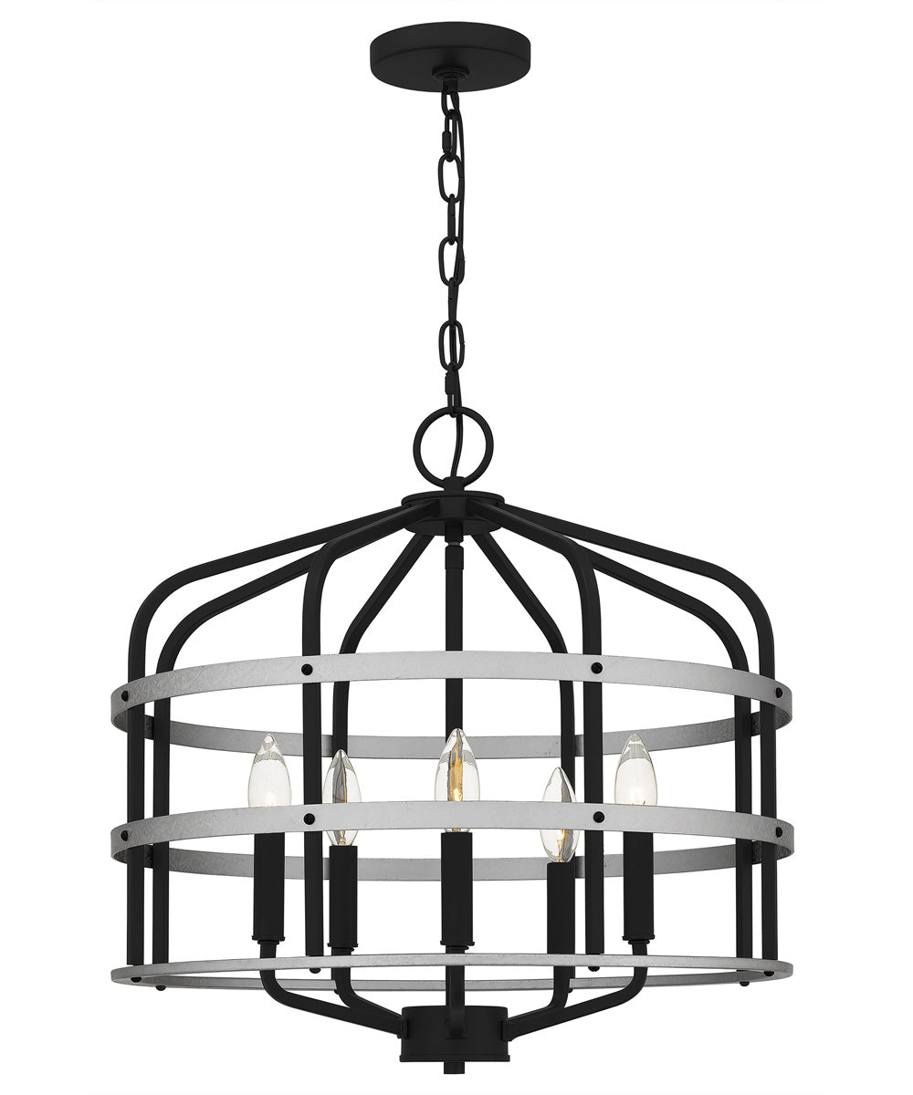 Avignon 5-light Pendant Matte Black