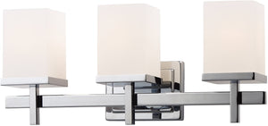 22"W Tetra 3-Light Bath Vanity Polished Chrome
