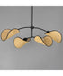 Bonnet 4-Light Chandelier Black
